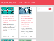 Tablet Screenshot of muslimjutawan.com
